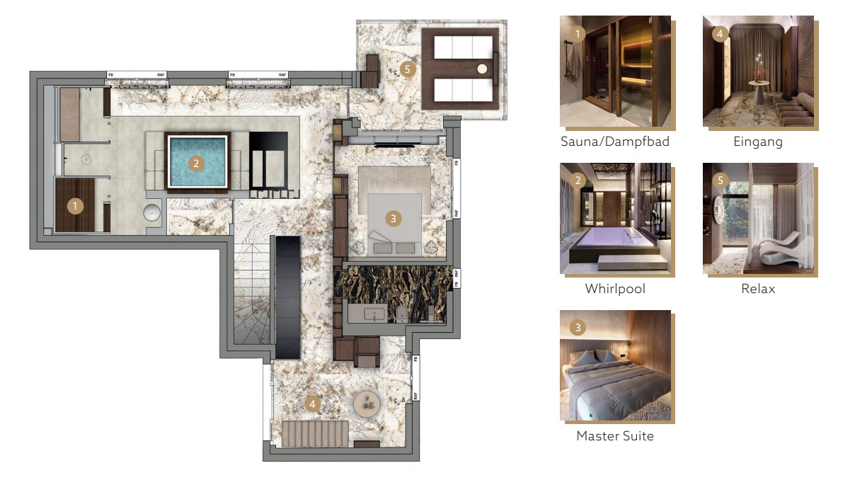 wellness suite mit whirlpool sauna dampfbad
