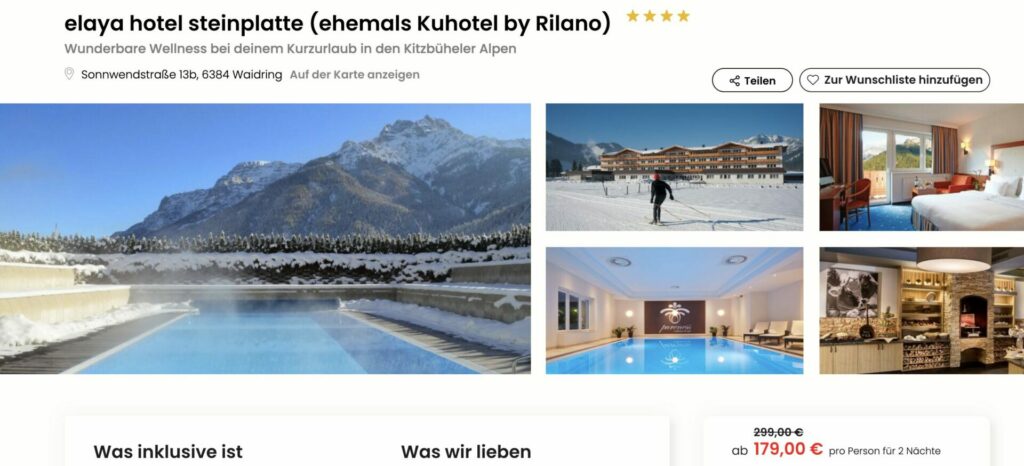 wellnesshotel kurzurlaub